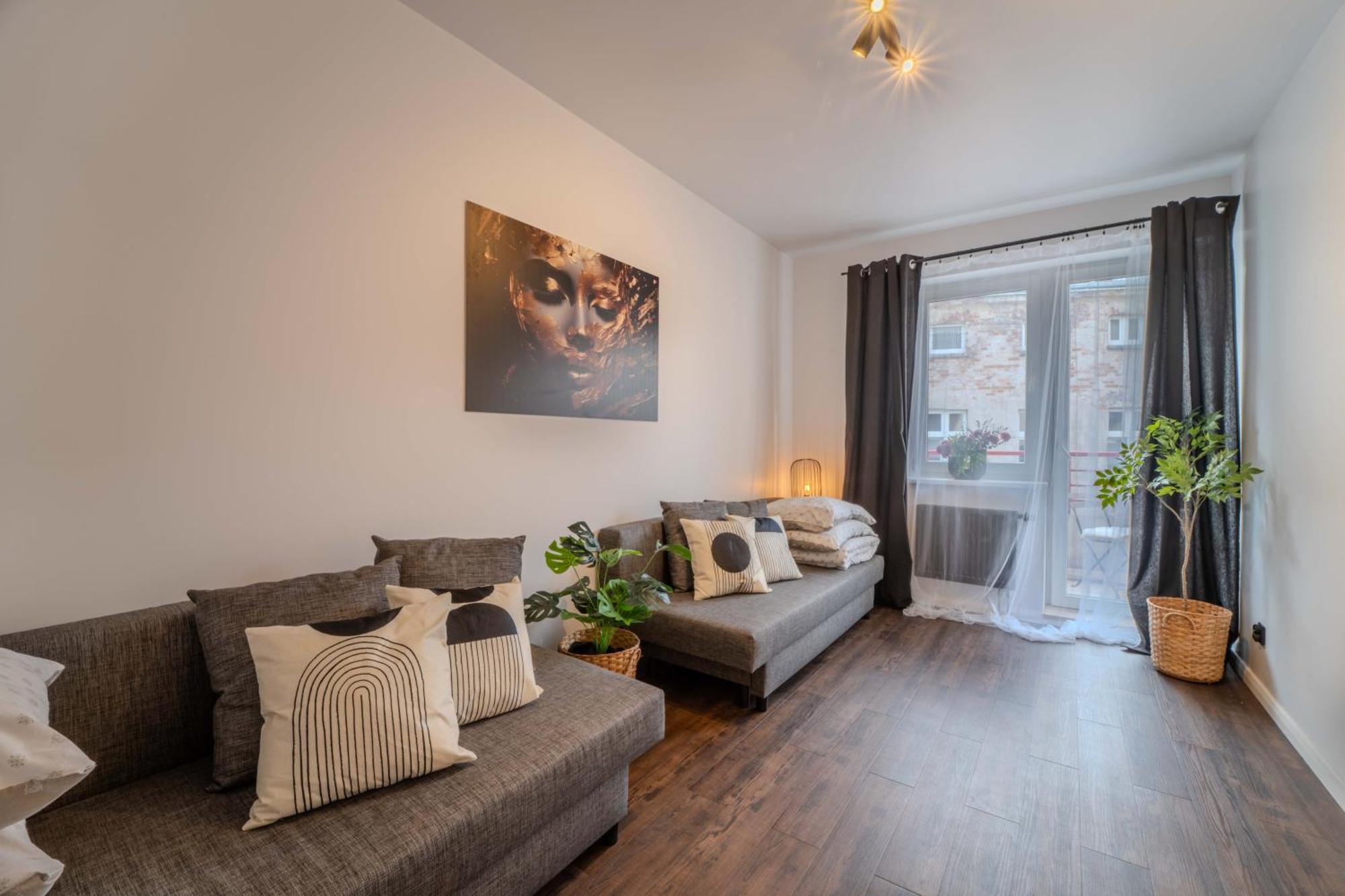 New Large Modern Apartment - City Center - 60M2 - Lift - Parking Wrocław Exteriör bild