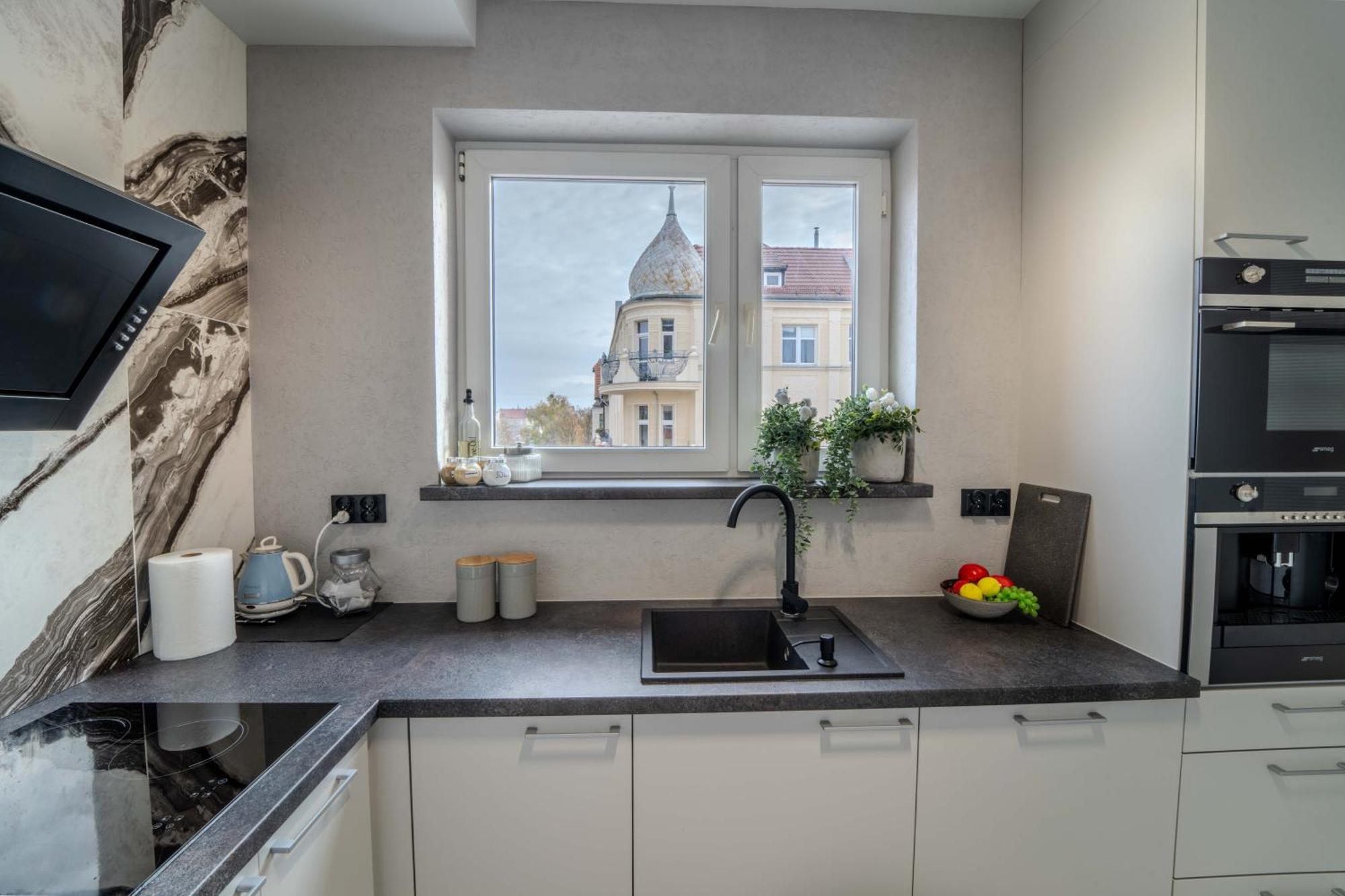 New Large Modern Apartment - City Center - 60M2 - Lift - Parking Wrocław Exteriör bild